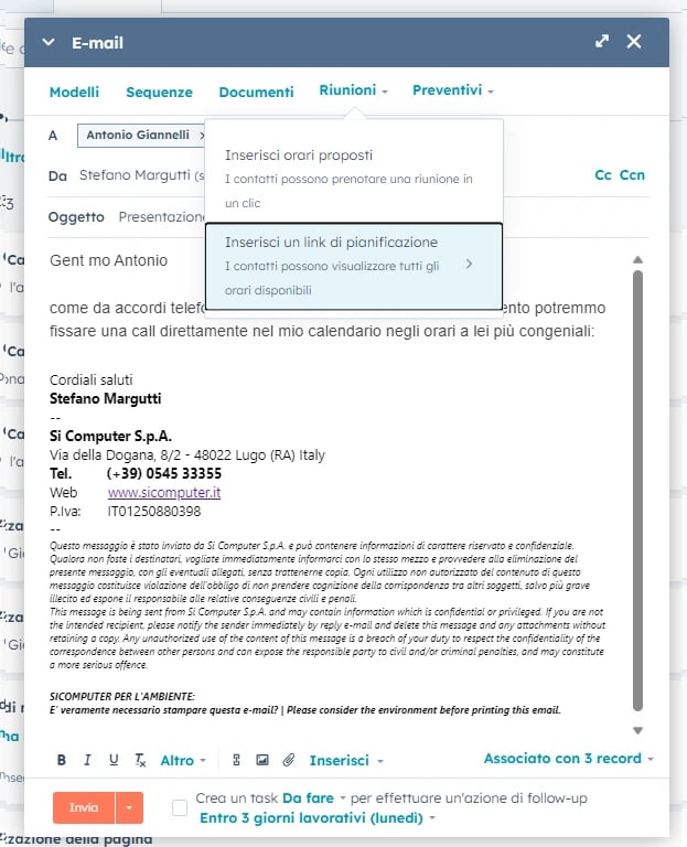 Academy - Calendario - Programmazione - Pianificazione link