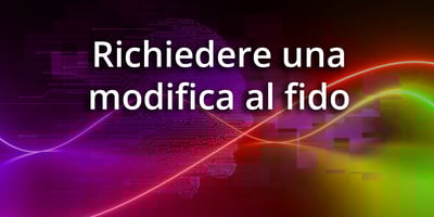 Richiedere una modifica al fido