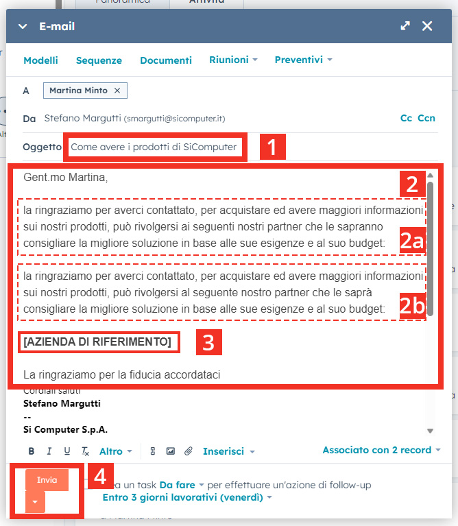 HubSpot - come avere i prodotti - Email 02