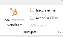 HubSpot - Add-in di Outlook